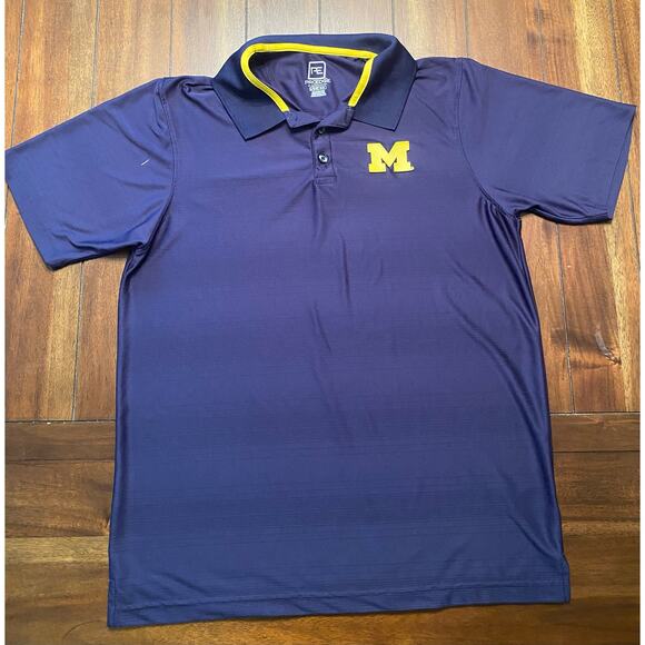 Proedge by Knight Apparel Michigan football polo size L - Read flaw - Picture 1 of 8